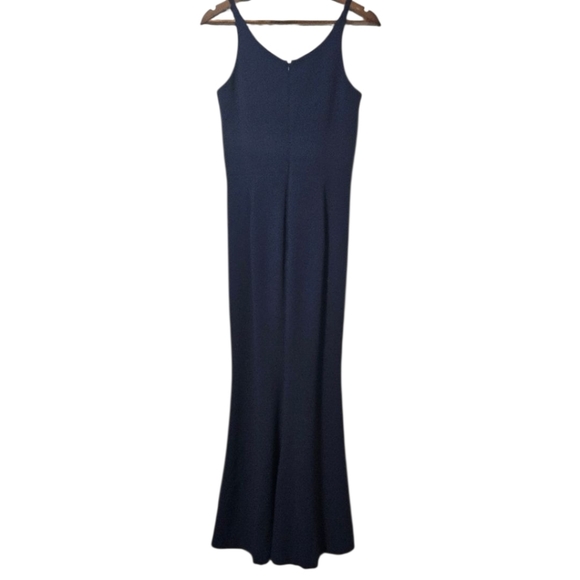 Dress the Population “Iris” Crepe Maxi Gown – Navy Blue, Size M - Picture 3 of 8